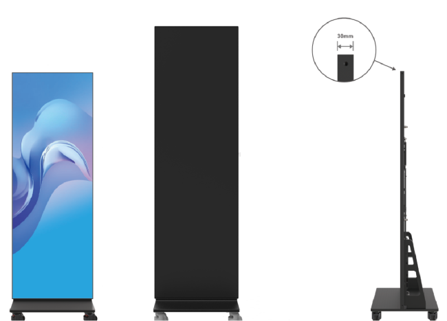 V-Poster Smart LED Display High Resolution Remote Control Movable ...