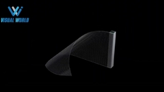 P8 Adhesive Transparent LED Display 1000*240mm Only 3mm Thickness Transparency 70%