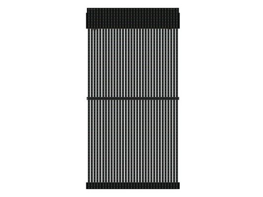 P15.625 Outdoor LED Curtain Display 70% Transparency Aluminum Cabinet 10000nits