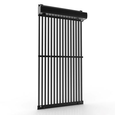 P15.625 Outdoor LED Curtain Display 70% Transparency Aluminum Cabinet 10000nits