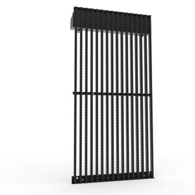P15.625 Outdoor LED Curtain Display 70% Transparency Aluminum Cabinet 10000nits