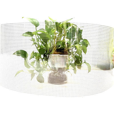 P8 Adhesive Transparent LED Display Ultra Thin 80% Transparency For Shopping Center