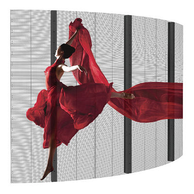 P15.6 Full Color Window Screen Aluminum Transparency 85% For Indoor Use