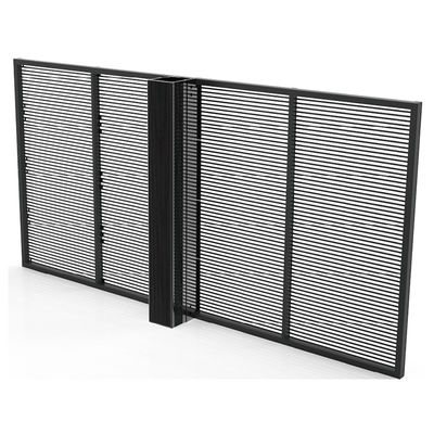 P10.4 Full Color Transparent Screen With Aluminum Cabinet and High Refresh Rate