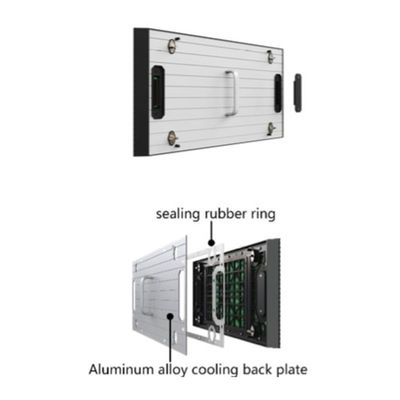 P3.9 Outdoor Fixed LED Display Aluminum 29kg Full Front Access 6000nits