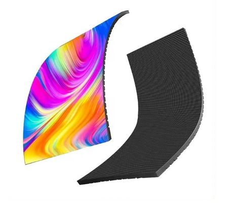 P4 Indoor Flexible LED Display Front Service 960×720mm Cabinet 120º Bendable