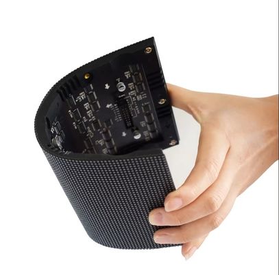 P4 Flexible LED Display Screen Front Service With 960×720mm Simple Steel Cabinet