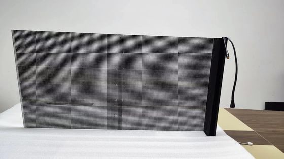 P3.9 Holographic Transparent LED Film Display 70% Transparent 6kg/sqm Aluminum+PCB