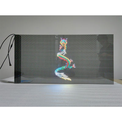 P3.9 Holographic Transparent LED Film Display 70% Transparent 6kg/sqm Aluminum+PCB