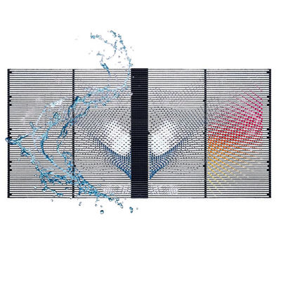 P5.2-10.4 Outdoor Transparent LED Display Full color High Permeability For Mall