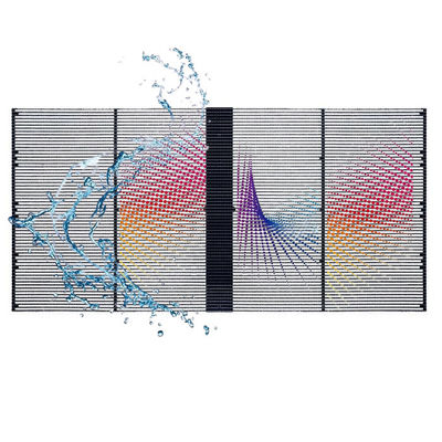 P10.4-10.4 Outdoor Transparent LED Display 1000x500mm High Quality For Exhibition