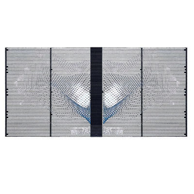 P5.2-10.4 Outdoor Transparent LED Display High Transparency On Store Glass Wall