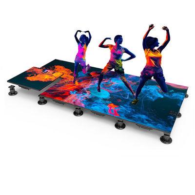 P3.91 Interactive LED Dance Floor Display Front Service For Exhibitions & Gallery