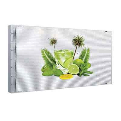 P6 Adhesive Transparent LED Display 85% High Transparency 2kg Per Square Meter