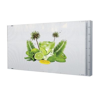 Front Service SMD1921 LED Type 240x1500mm Клейковый прозрачный дисплей для продажи стеклянных окон