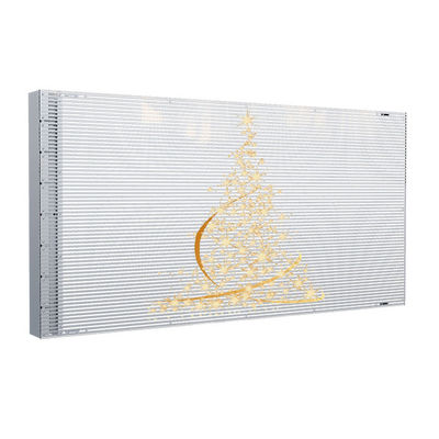 P6 Adhesive LED Film Display SMD2121 Rear Service 3.5kg/panel For Shopping Malls
