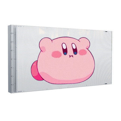 P8 Adhesive Transparent LED Display 80% Transparency 3.5KG Per Panel Ultra Thin 3mm