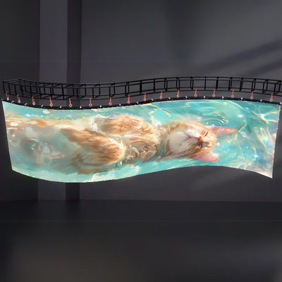 Affichage extérieur à LED flexible en jonction sans soudure IP 65 Protection 5000 nits Lumière