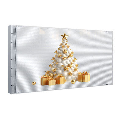 P6 Adhesive Transparent LED Display 4000 nits Rear Service 2kg Per Square Meter