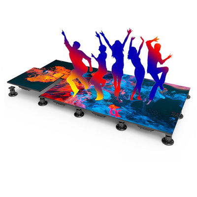 P2.97 LED Dance Floor Display Load Bearing 1.5-2.5t/m² Cabinet Weight 14.5kg