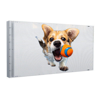 P4 Adhesive Transparent LED Display SMD1921 240x1500mm 3.5 kg Per Square Meter