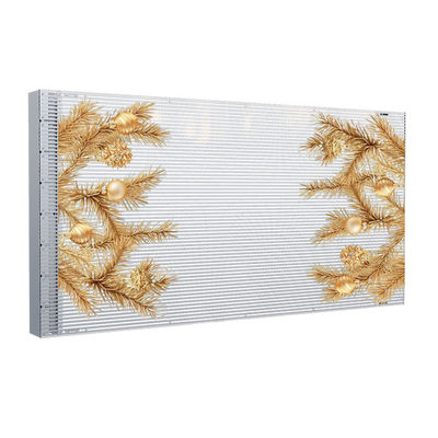 P4 Adhesive Transparent LED Display 6000nits Ultra Thin For Shop Glass Window