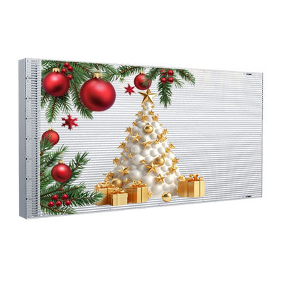 P4 Adhesive Transparent LED Display SMD1921 Front Service For Store Window Glass