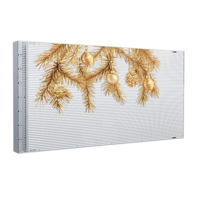 P4 Adhesive Transparent LED Display 6000nits Ultra Thin For Shop Glass Window