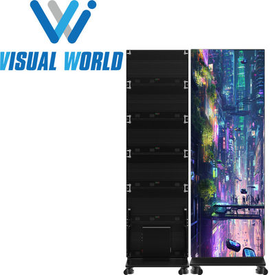 V-Poster: Display LED fino e de alta luminosidade com visualização transparente e design front-service