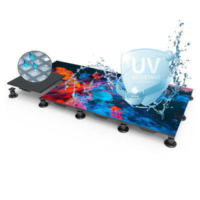 P2.6 Interactive LED Dance Floor Display Die-casting AL 500x500mm For Theme Parks