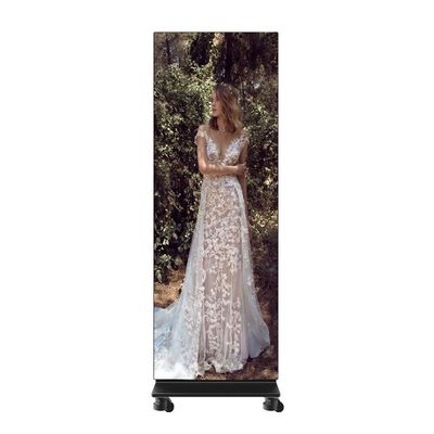 P0.9 Floor Standing LED Poster Flip-COB Common Cathode 600*1687.5mm Screen Size