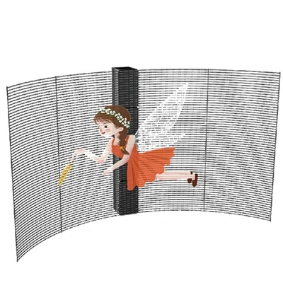 P7.8 Full Color Window Screen with 800-5500nits Brightness and 65% Transparency For Indoor Use