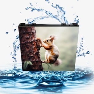 P1.25 Onyxa Series Fixed LED Display Screen IP65 Cabinet 500*500mm For Outdoor