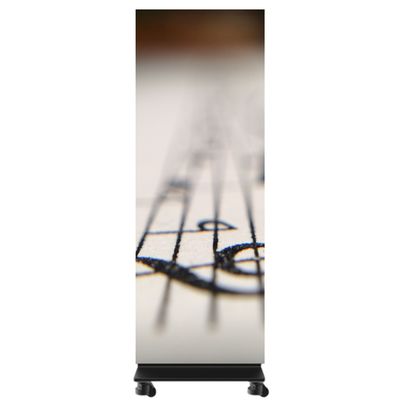 P1.25 LED Poster Display Front Service Standing & Foldable 1x5 For Exhibitions