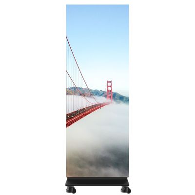 P1.56 LED Poster Display Moveable With Wheels 1x5 For Training Institutions