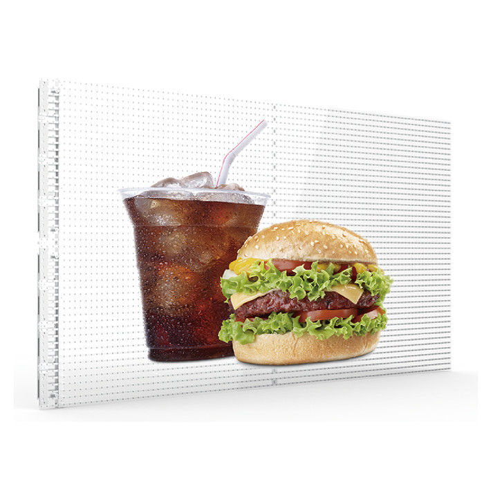 P4 Adhesive Transparent LED Display 240x1500mm Ultra Thin 2mm and Light 3.5KG Sqm
