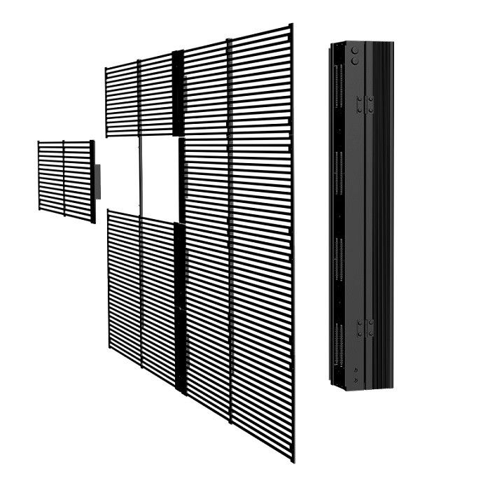 P7.8-7.8 HD Outdoor Transparent LED Display 5000nits brightness SMD1921 for Advertising