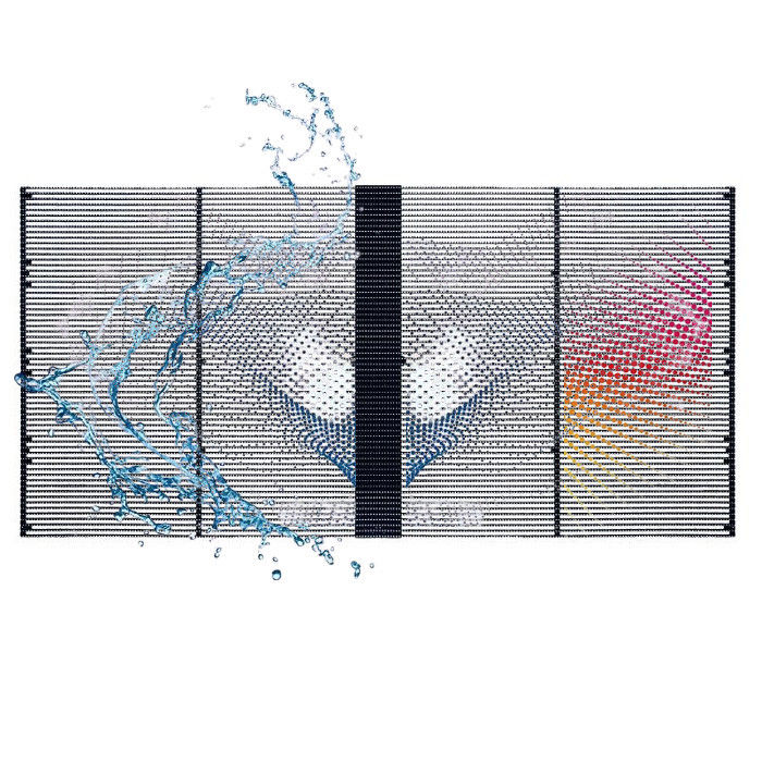 P5.2-10.4 Outdoor Transparent LED Display Full color High Permeability For Mall