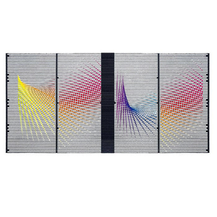 Outdoor P5.2-10.4 Transparent LED Display Screen Front Service 1000×500mm 5000 nits