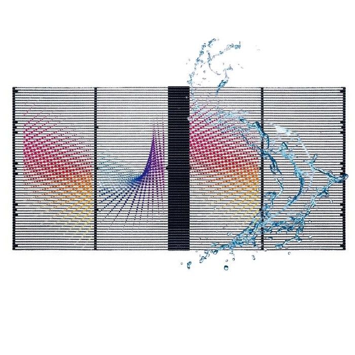 P5.2-10.4 Outdoor Transparent LED Display 1000×500mm 75% High Transparency