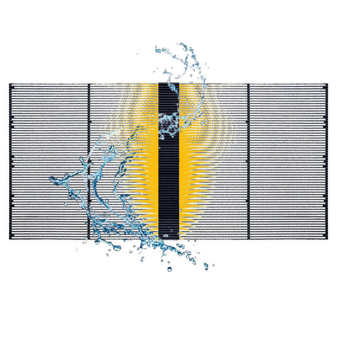 P5.2-10.4 Outdoor Transparent LED Display 1000×500mm 75% High Transparency
