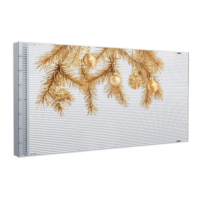 P4 Adhesive Transparent LED Display 6000nits Ultra Thin For Shop Glass Window