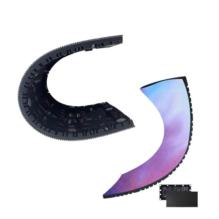 P1.25 Écran d'affichage LED flexible SMD1010 600-1000nits IP14bit Pour en forme de S