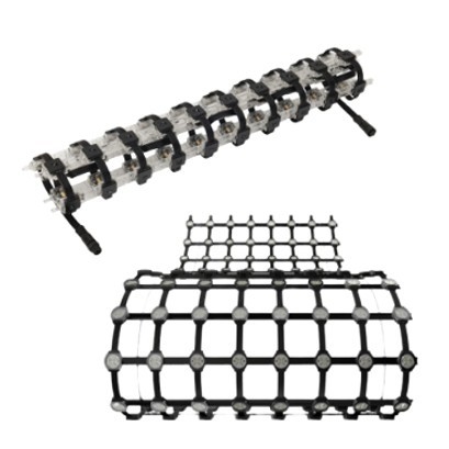 P80 LED Mesh Flexible Screen LED Lamp Quantity 3-6pcs IP67 For Outdoor Use
