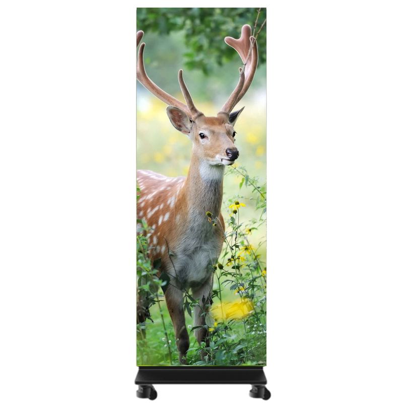 P0.9 LED Poster Display Foldable Ultra Thin 29.5mm Easy To Move Wireless Control