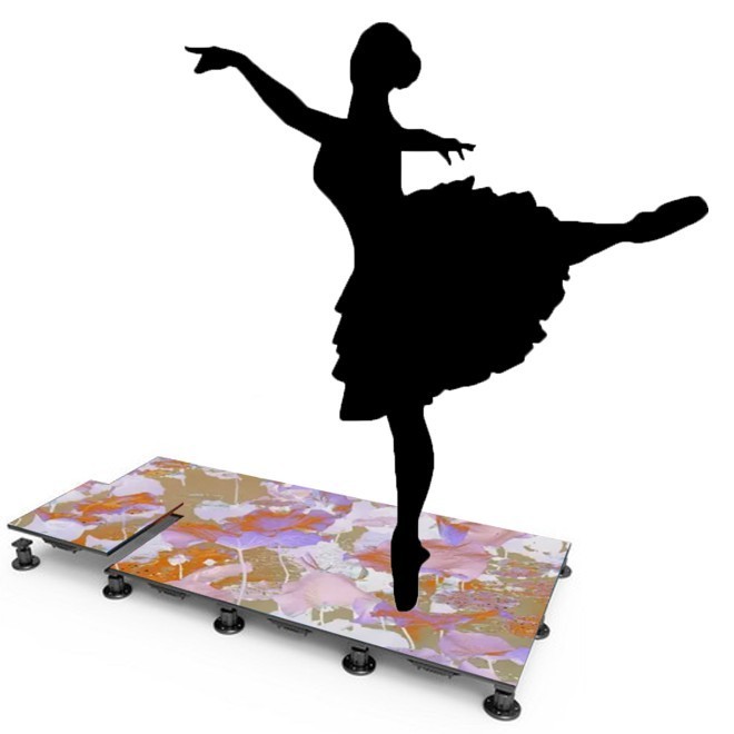 P5.2 LED Dance Floor Display 1000-4000nits Die-casting Aluminum For Show
