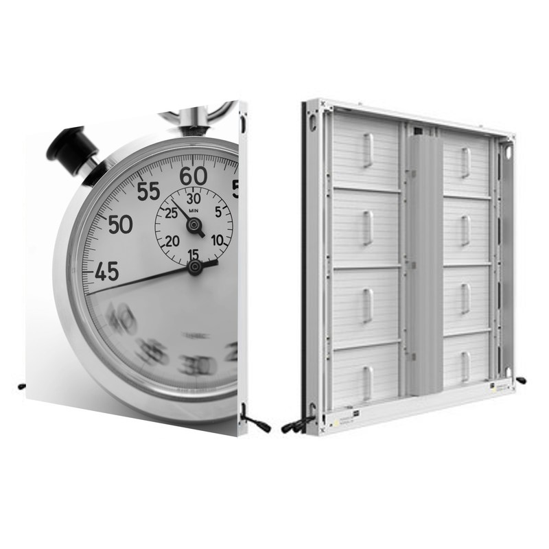 P7.8 Outdoor Fixed LED Display Aluminum Profile 1000x1000mm 2+1 Power 9000nits