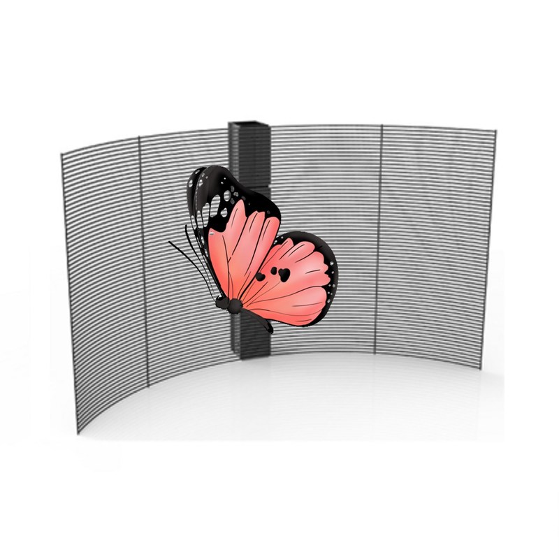 P1.9 Full Color Window Screen Frameless Flexible Structure For Glass Curtain Walls