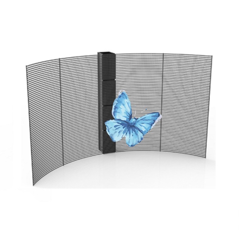 P7.8 Full Color Window Screen Viewing Angle H:140°; V:140° For Glass Curtain Walls