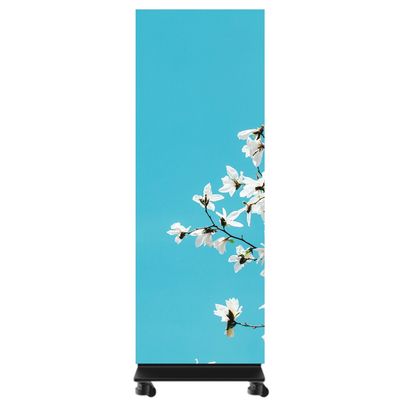 Kwaliteit P0.9 LED-posterdisplay Ultradun 29,5 mm opvouwbaar vloerstaand naadloos ontwerp Fabriek